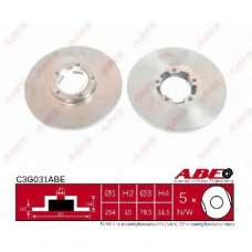 C3G031ABE ABE Тормозной диск