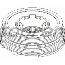 500 625 TOPRAN Ременный шкив, коленчатый вал