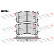 BL2602A1 FTE Комплект тормозных колодок, дисковый тормоз