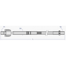 TO-AX-10446 MOOG Осевой шарнир, рулевая тяга
