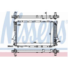 60312 NISSENS Радиатор, охлаждение двигателя