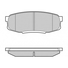 12-1382 E.T.F. Комплект тормозных колодок, дисковый тормоз