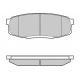 12-1382 E.T.F. Комплект тормозных колодок, дисковый тормоз