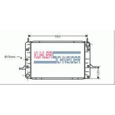 1808601 KUHLER SCHNEIDER Радиатор, охлаждение двигател