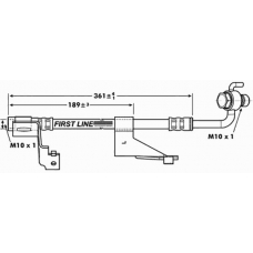 FBH6972 FIRST LINE Тормозной шланг