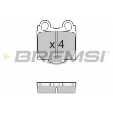 BP2962 BREMSI Комплект тормозных колодок, дисковый тормоз