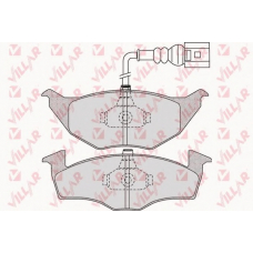 626.0972 VILLAR Комплект тормозных колодок, дисковый тормоз