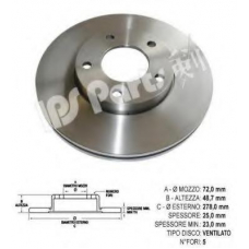 IBT-1392 IPS Parts Тормозной диск