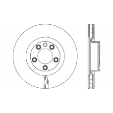 BDR2673.20 OPEN PARTS Тормозной диск