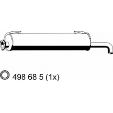 116114 ERNST Глушитель выхлопных газов конечный