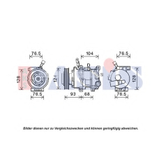 852814N AKS DASIS Компрессор, кондиционер