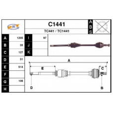 C1441 SNRA Приводной вал