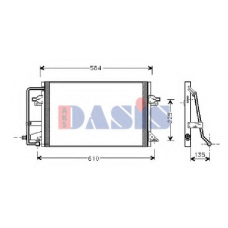 092480N AKS DASIS Конденсатор, кондиционер