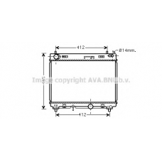 TO2358 AVA Радиатор, охлаждение двигателя