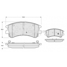 FB210622 FLENNOR Комплект тормозных колодок, дисковый тормоз