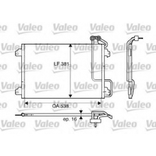 817509 VALEO Конденсатор, кондиционер