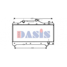 210089N AKS DASIS Радиатор, охлаждение двигателя