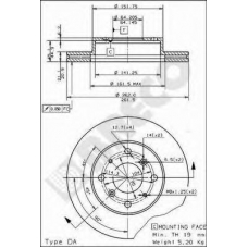 BS 7956 BRECO Тормозной диск