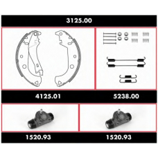 3125.00 REMSA Комплект тормозов, барабанный тормозной механизм