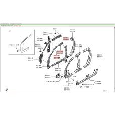 5312C391 MITSUBISHI Стойка центральная внешняя левая