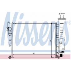 63465 NISSENS Радиатор, охлаждение двигателя