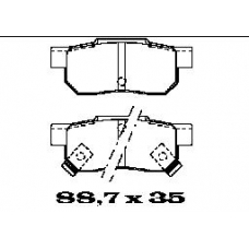 BL1288A2 FTE Комплект тормозных колодок, дисковый тормоз