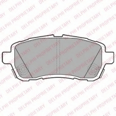 LP2306 DELPHI Комплект тормозных колодок, дисковый тормоз