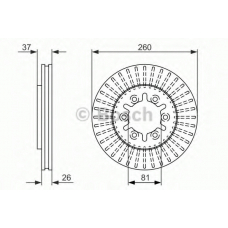 0 986 479 605 BOSCH Тормозной диск