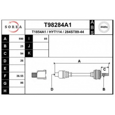 T98284A1 EAI Приводной вал