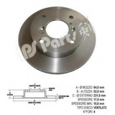 IBT-1804 IPS Parts Тормозной диск