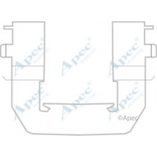 KIT1164 APEC Комплектующие, тормозные колодки