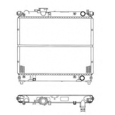 50404 NRF Радиатор, охлаждение двигателя