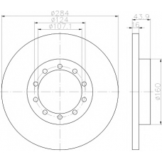 8DD 355 118-521 HELLA PAGID Тормозной диск