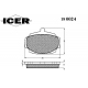 180024 ICER Комплект тормозных колодок, дисковый тормоз