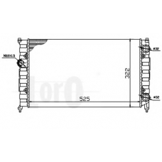 046-017-0011 LORO Радиатор, охлаждение двигателя