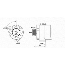 943356615010 MAGNETI MARELLI Генератор