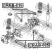 CRAB-005 FEBEST Подвеска, рычаг независимой подвески колеса