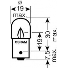 5637 OSRAM Лампа накаливания, фонарь освещения номерного знак