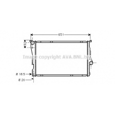 BW2208 AVA Радиатор, охлаждение двигателя