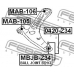 MAB-106 FEBEST Подвеска, рычаг независимой подвески колеса