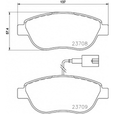 8DB 355 015-791 HELLA PAGID Комплект тормозных колодок, дисковый тормоз