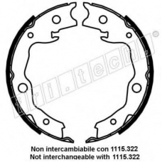 1067.198 fri.tech. Комплект тормозных колодок, стояночная тормозная с