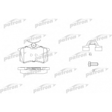 PBP1491 PATRON Комплект тормозных колодок, дисковый тормоз