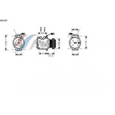 HDK009 AVA Компрессор, кондиционер