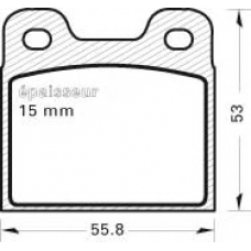 13 MGA Комплект тормозных колодок, дисковый тормоз