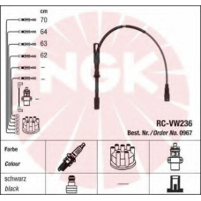 0967 NGK Комплект проводов зажигания