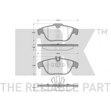 223369 NK Комплект тормозных колодок, дисковый тормоз