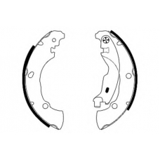 8DB 355 001-851 HELLA Комплект тормозных колодок