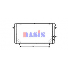 181060N AKS DASIS Радиатор, охлаждение двигателя
