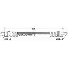 FBH6629 FIRST LINE Тормозной шланг